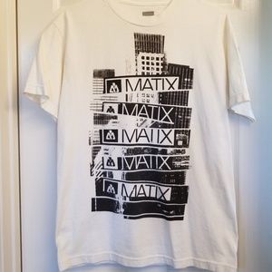 Men's Medium white Matix s/s tee shirt